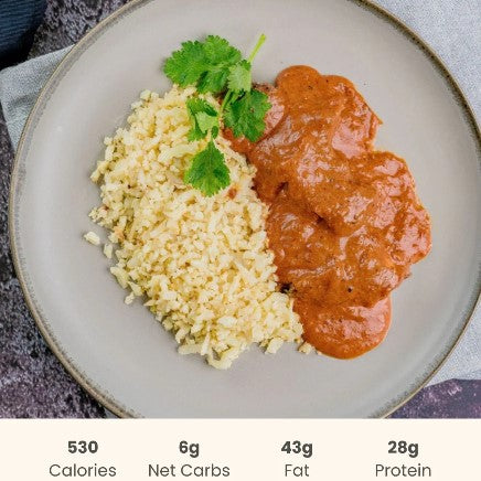 Butter Chicken on Cauliflower Rice