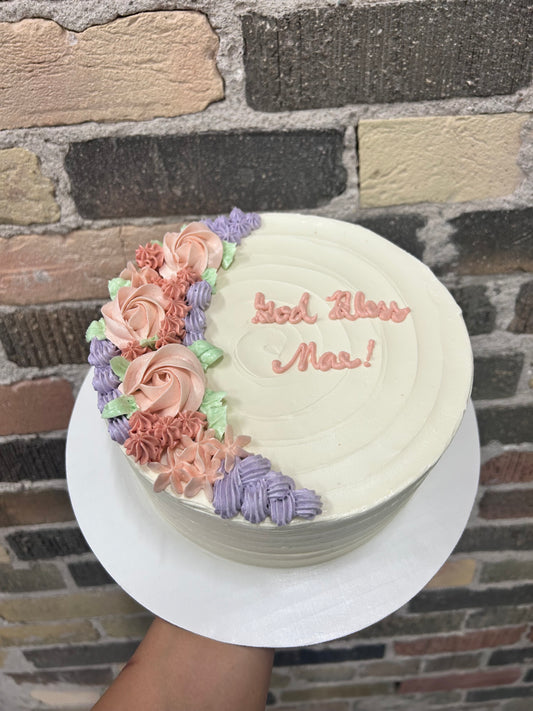 Designer Cake - Floral Border